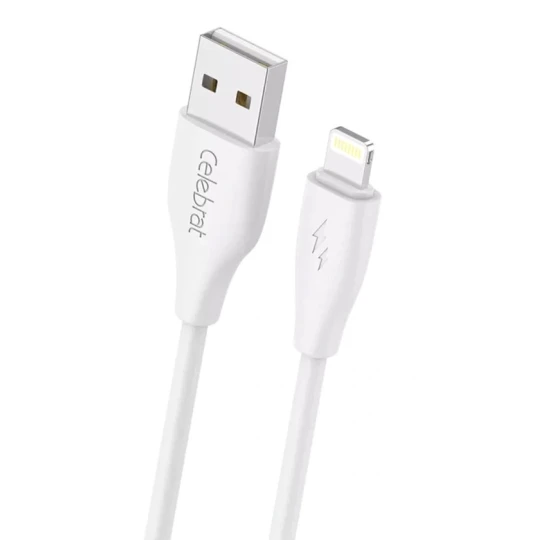 Кабель Celebrat CB-31 A-M USB to Lightning, 1 м, White