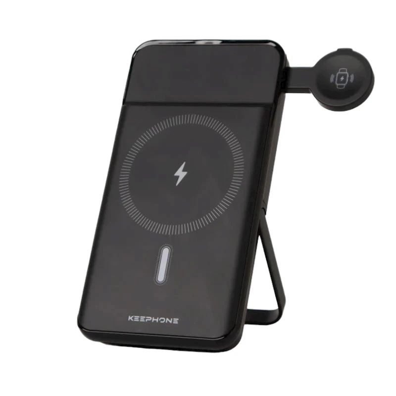 Внешний аккумулятор Keephone Mag Power Bank 15W PB-21B 10000 mAh Black