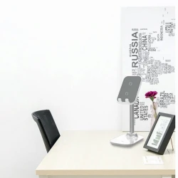 Подставка для телефона с беспроводной зарядкой Quick Белый