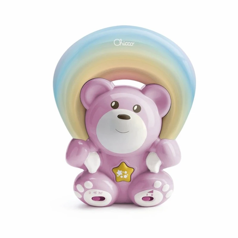 Игрушка-проектор Chicco Rainbow Bear Pink, розовый