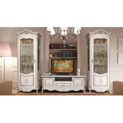 Буфет и два однодверных серванта для столовой и гостиной Allegro, кремовый, 632х1626х470/2270х830х563, белорусского производства Буфет и два однодверных серванта для столовой и гостиной Allegro, кремовый, 632х1626х470/2270х830х563, белорусского производства