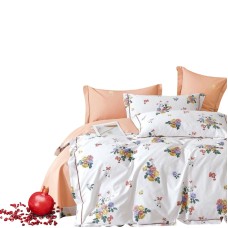 Yataq dəsti Narlı 000932, yorğan üzü 200x220 sm, mələfə 240x260 sm, 2 yastıq üzü 50x70 sm, ikinəfərlik, pambıq/satin, rəngbərəng