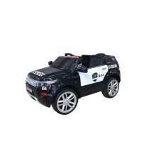 Uşaq elektrik avtomobili Land Rover Police 9898, qara