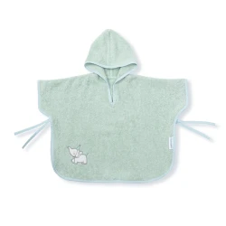 Детское полотенце с капюшоном Funnababy Party, хлопок, зеленое, 40x60 см