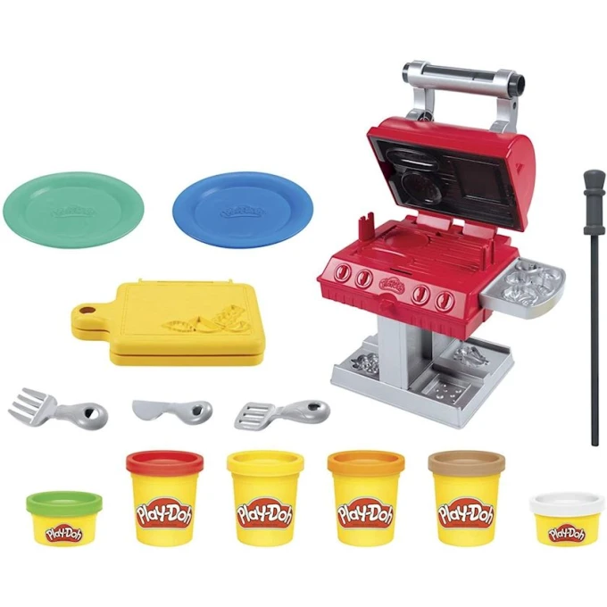 Набор для лепки Hasbro Play-Doh F0652 Kitchen Creations Grill N' Stamp, 3+ лет Набор для лепки Hasbro Play-Doh F0652 Kitchen Creations Grill N' Stamp, 3+ лет