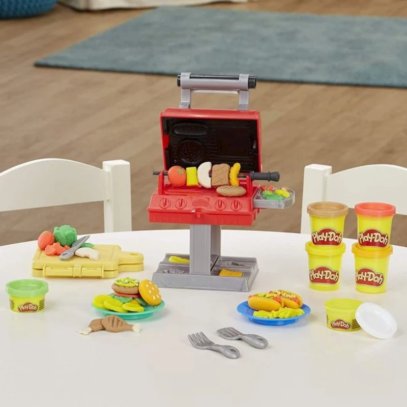 Набор для лепки Hasbro Play-Doh F0652 Kitchen Creations Grill N' Stamp, 3+ лет Набор для лепки Hasbro Play-Doh F0652 Kitchen Creations Grill N' Stamp, 3+ лет