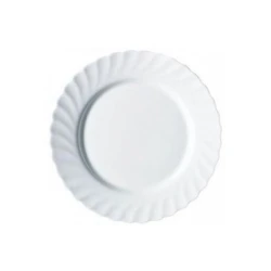Тарелка Luminarc Trianon, 19 см, стекло, белая Тарелка Luminarc Trianon, 19 см, стекло, белая