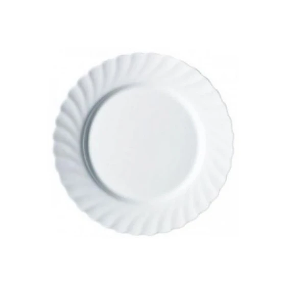 Boşqab Luminarc Trianon, 19 sm, şüşə, ağ Boşqab Luminarc Trianon, 19 sm, şüşə, ağ