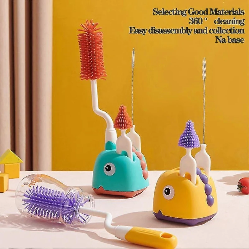 Qidalanma qablarının və əmzik təmizlənməsi üçün fırça dəsti SF000002P, rəngbərəng, 3 əd