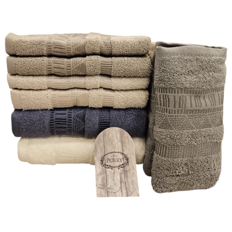 Набор полотенец Purry SHA-00004593, разноцветный, 70х140 см, 6 шт Набор полотенец Purry SHA-00004593, разноцветный, 70х140 см, 6 шт