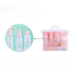 Дорожный набор бутылок для косметических средств Miniso Disney Princess Cinderella 5 предметов