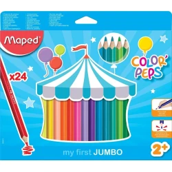 Набор цветных карандашей Maped Color’Peps Jumbo, 24 шт