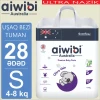 Детские подгузники-трусики AIWIBI Premium S, 4-8 кг, 28 шт