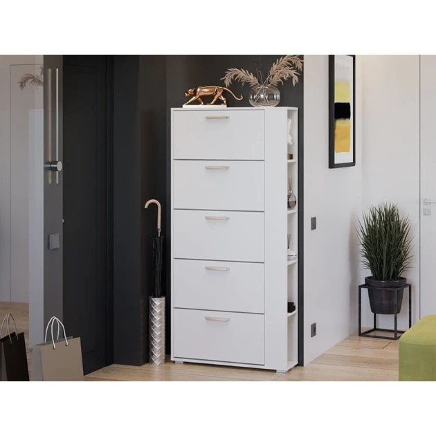 Тумба Art Mebel, ЛДСП, белая, 30х60х130 см Тумба Art Mebel, ЛДСП, белая, 30х60х130 см