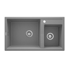 Mətbəx çanağı Deante Eridan S20B, qranit, boz, 88x50x20 sm