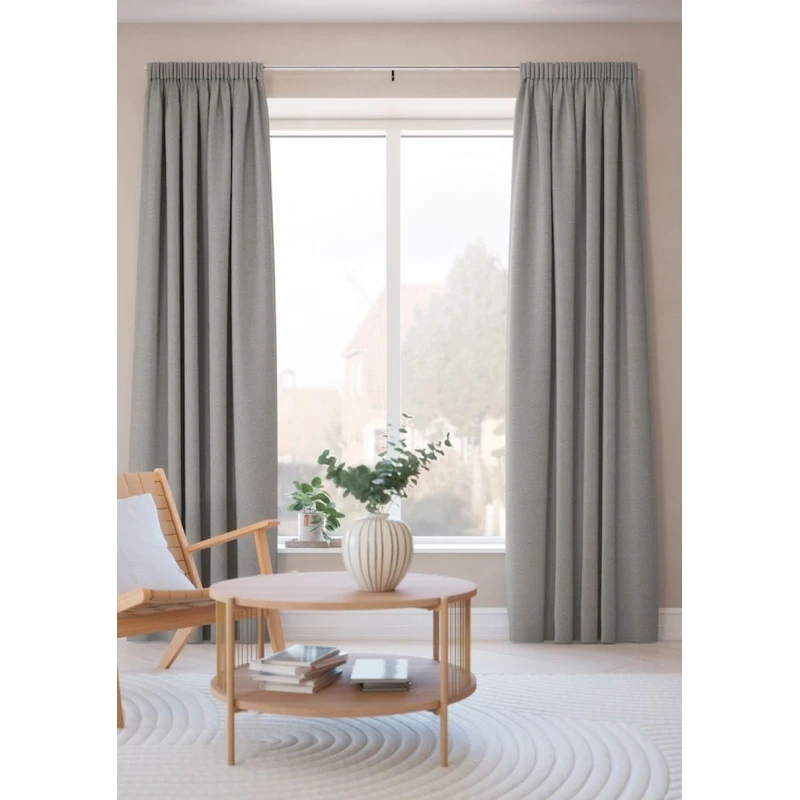 Штора JYSK SAVALEN 5086042, 140x245 см, полиэстер, серый