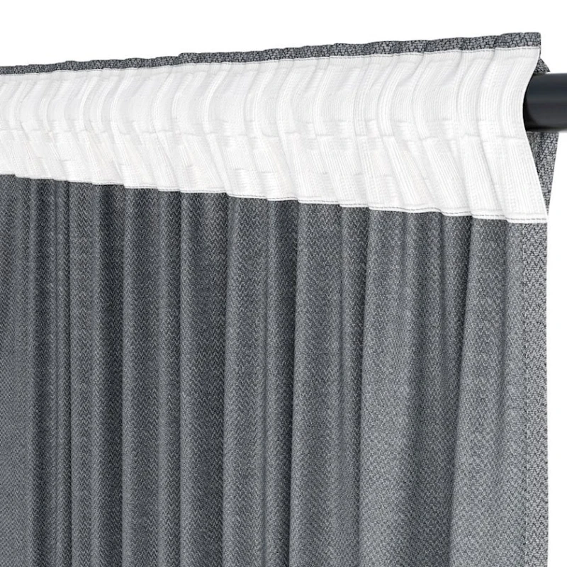 Штора JYSK SAVALEN 5086042, 140x245 см, полиэстер, серый