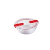 Konteyner Pyrex, 1 l, şəffaf/qırmızı