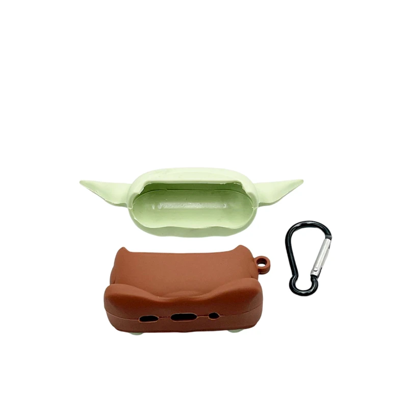 Qulaqlıq üçün çexol Yoda Apple AirPods Pro 2 üçün, Qəhvəyi/Yaşıl