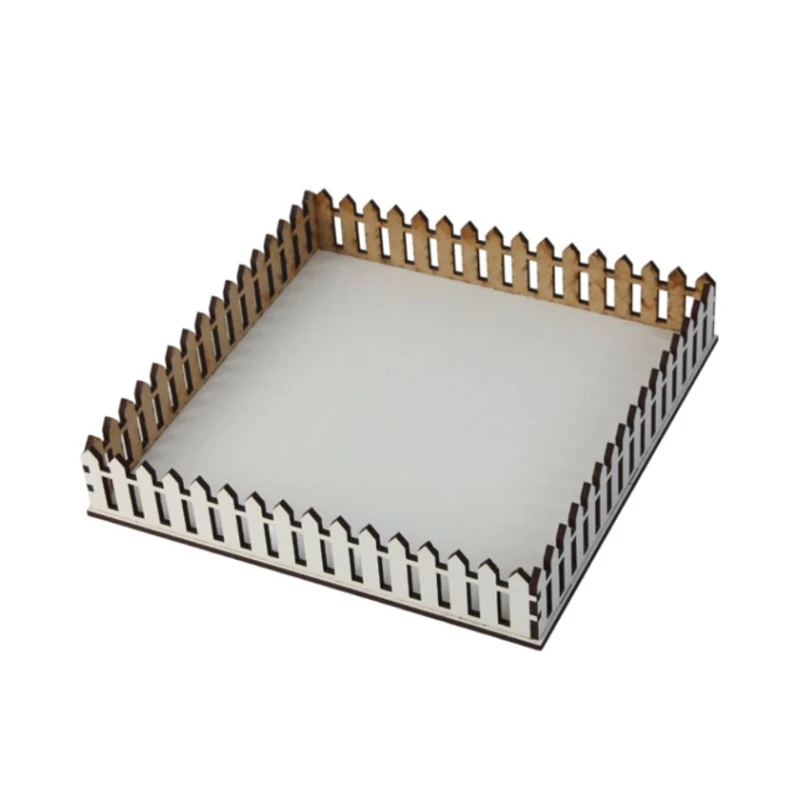 Dekorativ sini Avroluks av_241, taxta, 20x20 sm