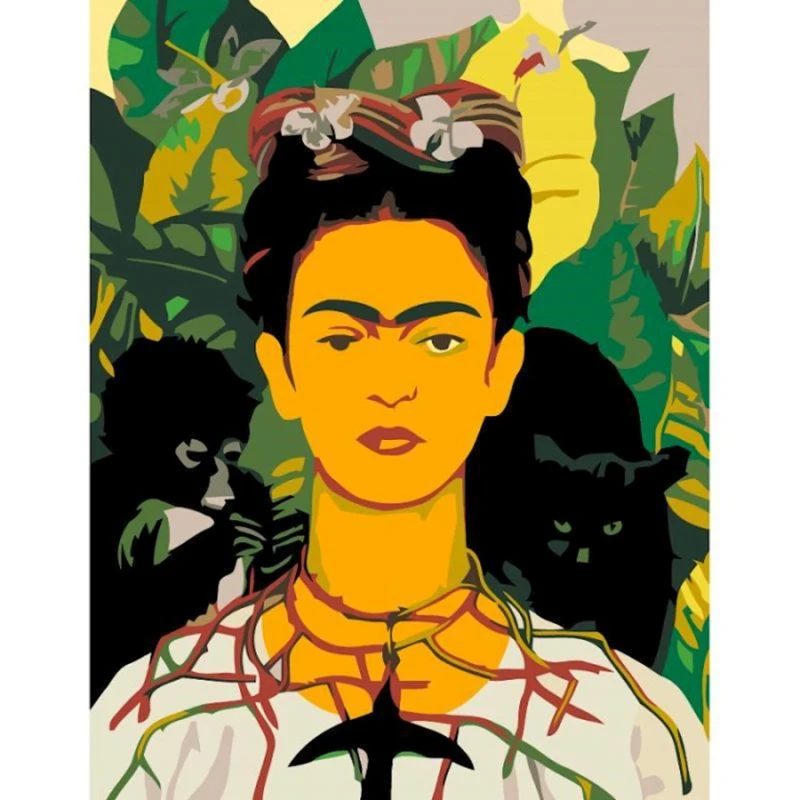 Картина по номерам Rosa Start Фрида Кало, акриловая, 35x45 см Картина по номерам Rosa Start Фрида Кало, акриловая, 35x45 см