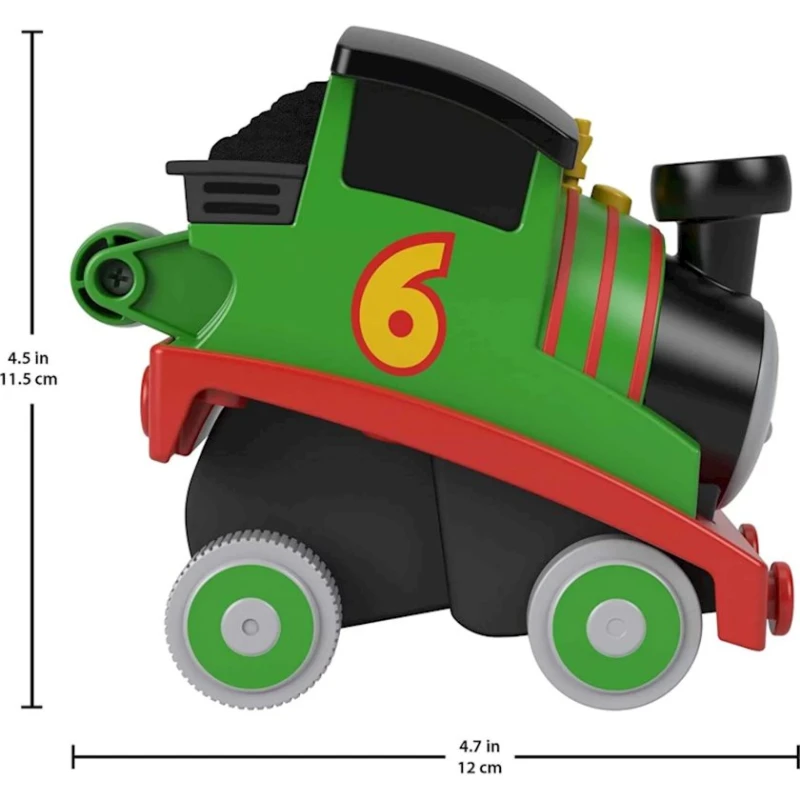 Паровоз инерционный Fisher-Price HGX70/HDY76 Thomas & Friends Percy, от 2 лет, 11.5х12 см, пластик, зеленый Паровоз инерционный Fisher-Price HGX70/HDY76 Thomas & Friends Percy, от 2 лет, 11.5х12 см, пластик, зеленый