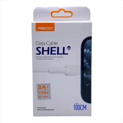 Кабель USB Type-C Recci RTC-N26C, 1 м, белый