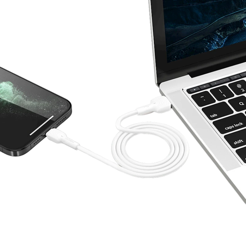 Кабель USB Type-C Recci RTC-N26C, 1 м, белый
