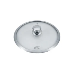 Крышка Gipfel Strong 1013, стекло/нержавеющая сталь, серебристый/прозрачный, 26 см