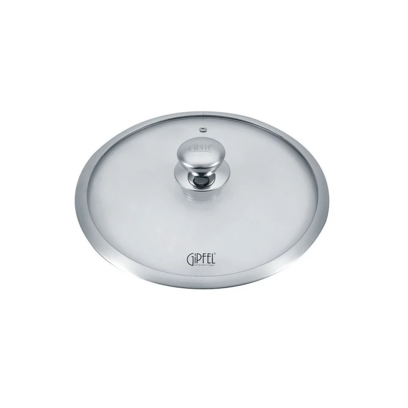 Крышка Gipfel Strong 1013, стекло/нержавеющая сталь, серебристый/прозрачный, 26 см Крышка Gipfel Strong 1013, стекло/нержавеющая сталь, серебристый/прозрачный, 26 см