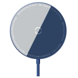 Беспроводное зарядное устройство Baseus Simple Mini Magnetic Wireless Charger 15 W, Синий