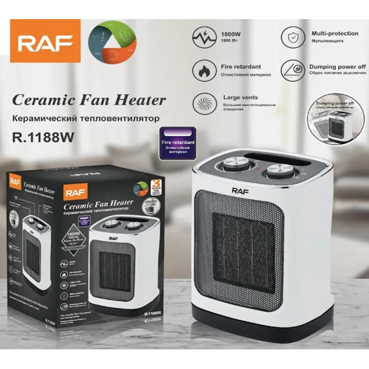 Керамический тепловентилятор RAF R.1188W Керамический тепловентилятор RAF R.1188W