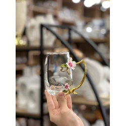 Fincan Luminarc AA-ES-048, şüşə/metal, şəffaf, 370 ml Fincan Luminarc AA-ES-048, şüşə/metal, şəffaf, 370 ml