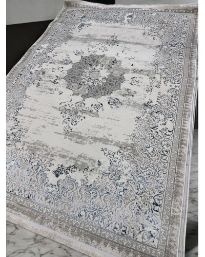 Xalça TB-0263, 100х200 sm, bambuk/ipək/kətan, rəngbərəng