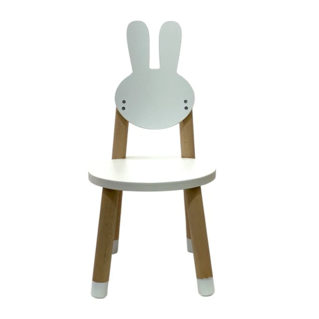 Детский стул M5205, дерево, 26x30x50 см, белый