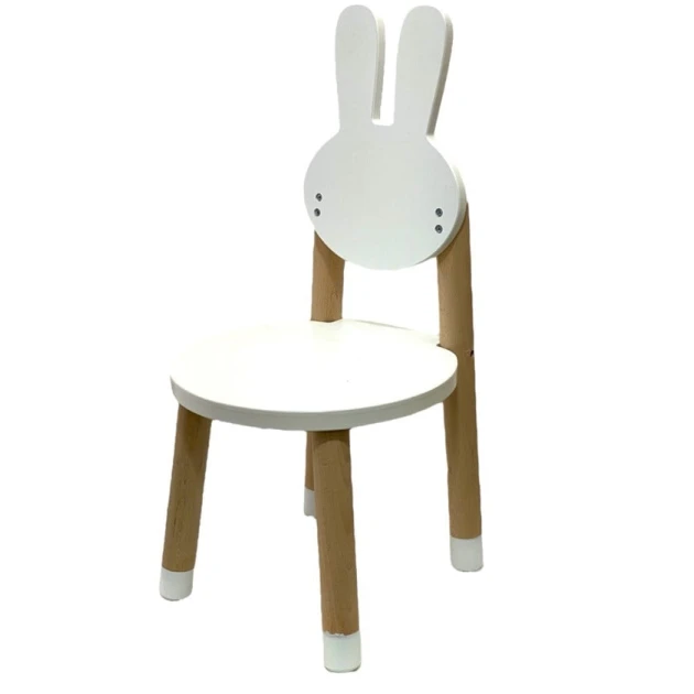 Детский стул M5205, дерево, 26x30x50 см, белый