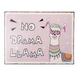 Lövhə Clayre & Eef No drama Llama, 33х25 sm