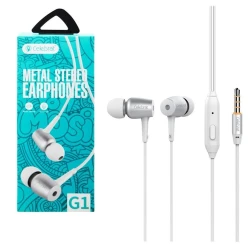 Проводные наушники Celebrat G1 White