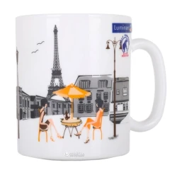 Кружка Luminarc Essence Aimee J9511, 320 мл, стеклокерамика, белая Кружка Luminarc Essence Aimee J9511, 320 мл, стеклокерамика, белая