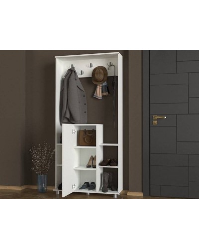 Döşəməüstü asılqan Ev Plus ev_13111206, LDSP, ağ, 1900x900x310 mm