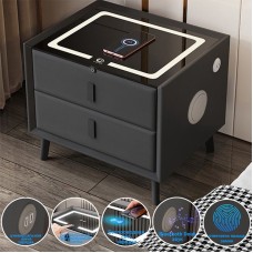 Tumba Nurayza Concept Smart 101, MDF/eko dəri/şüşə, 45x40x45 sm