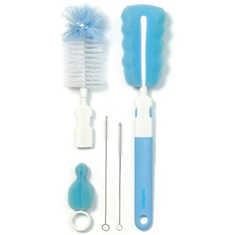 Набор щеток BabyOno для мытья бутылочек и сосок 735/01, голубой Набор щеток BabyOno для мытья бутылочек и сосок 735/01, голубой