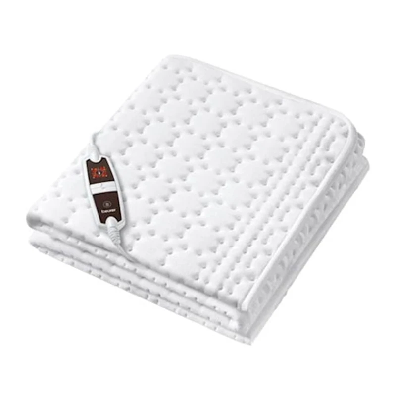 Электрическая простыня Beurer UB 67, 3 температурных режима, 60 Вт, микрофлис, белый, 150x80 см