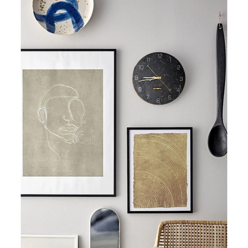 Настенные Hom-me Marbriere, черный, 30x30 см Настенные Hom-me Marbriere, черный, 30x30 см