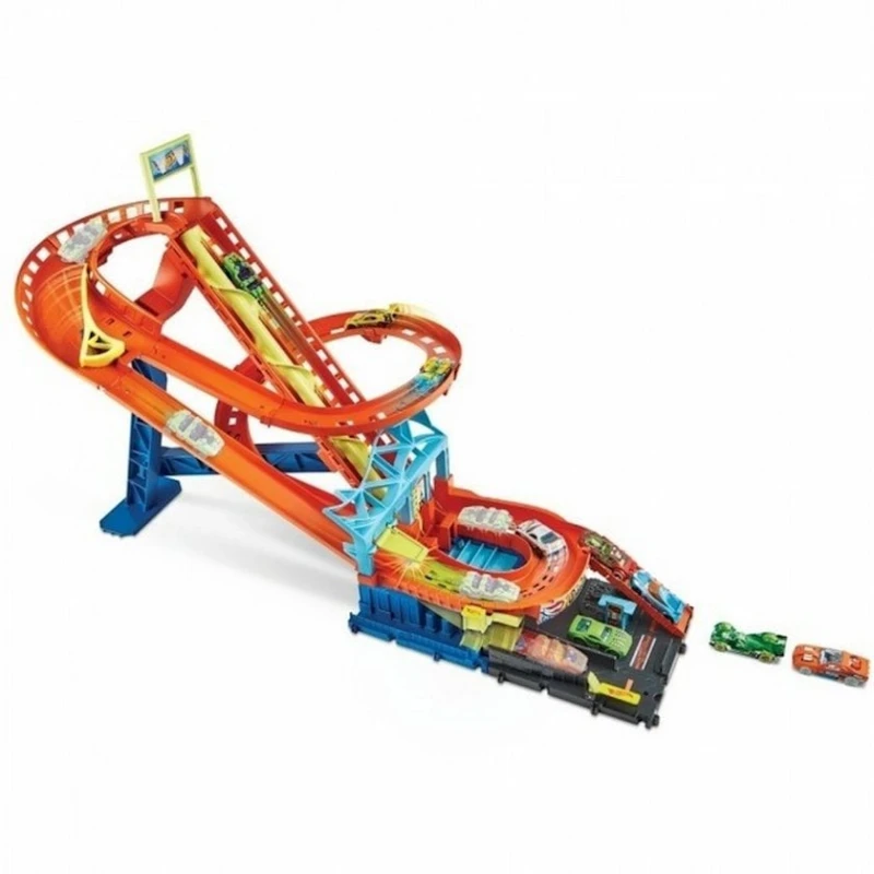 Игровой набор Hot Wheels City HDP04 Гонки на американских горках, 4+ года