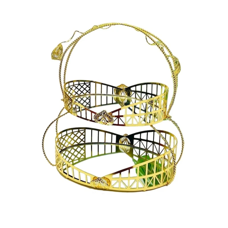 Этажерка EF3756, металл, золотистый