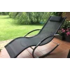 Кресло-шезлонг Garden Point, 145x63x90 см, металл/текстиль, черное Кресло-шезлонг Garden Point, 145x63x90 см, металл/текстиль, черное