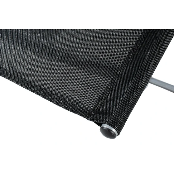 Кресло-шезлонг Garden Point, 145x63x90 см, металл/текстиль, черное Кресло-шезлонг Garden Point, 145x63x90 см, металл/текстиль, черное