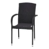 Садовый стул JYSK Haldbjerg, полиуретан, черный, 54x64x89 см Садовый стул JYSK Haldbjerg, полиуретан, черный, 54x64x89 см