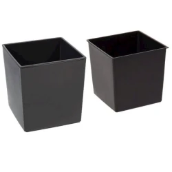 Горшок Lamela Juka 19x19 см, пластик, серый